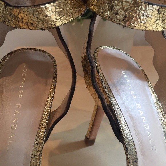 ▫️Loeffler Randall▫️ Gold Amelia Heels - Picture 5 of 7